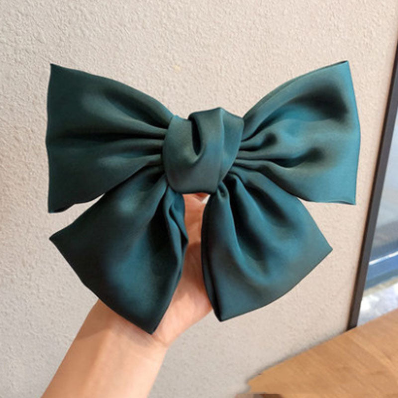 Wild Big Large Fashion Women Girls Hair Band Trendy Hairpin Casual Hair Clip Cute Ribbon Bow Ladies accessories Big Bow Barrette