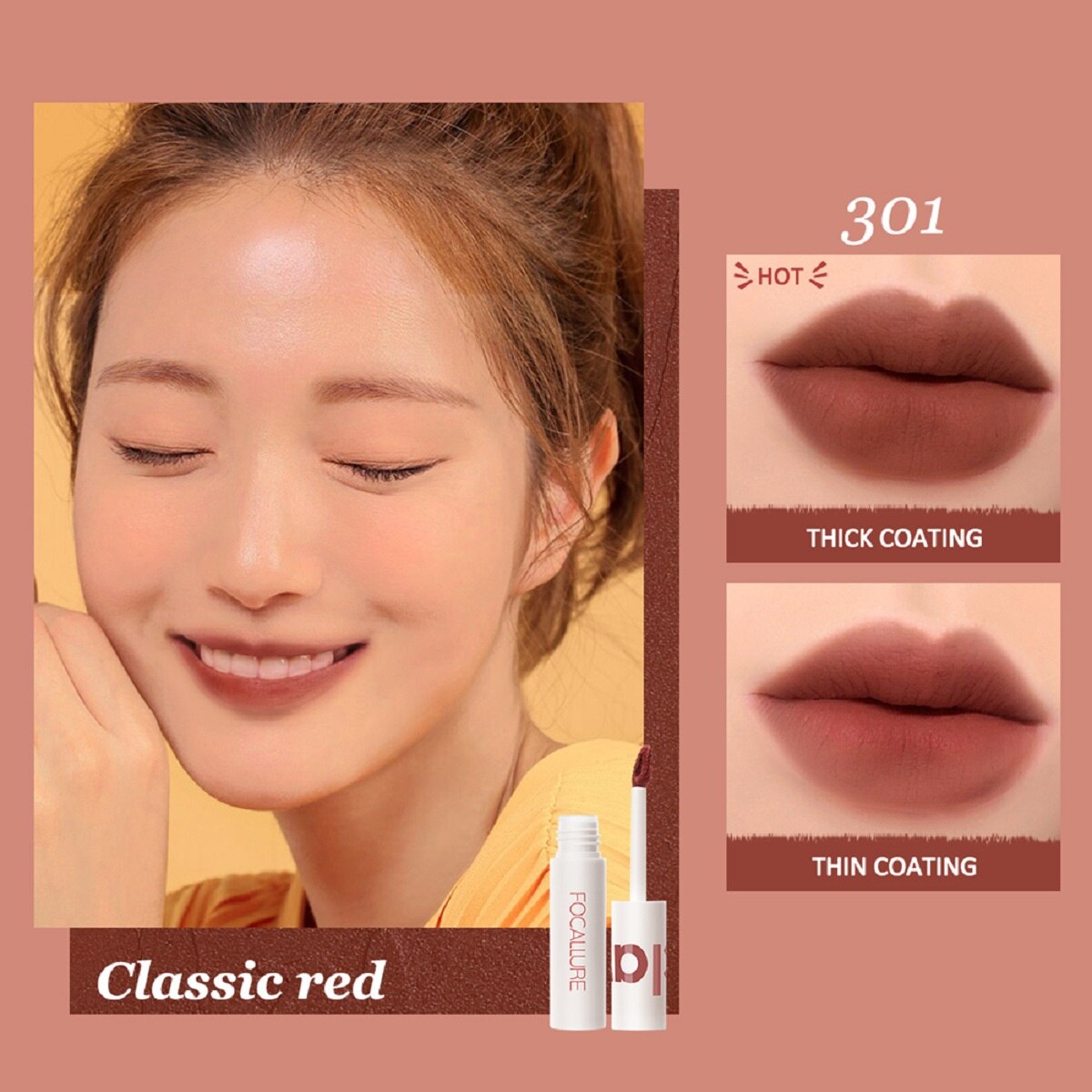 VELVET-MIST Matte Lipclay True Matte Lip Clay Waterproof Longlasting Lips Makeup Cosmetics