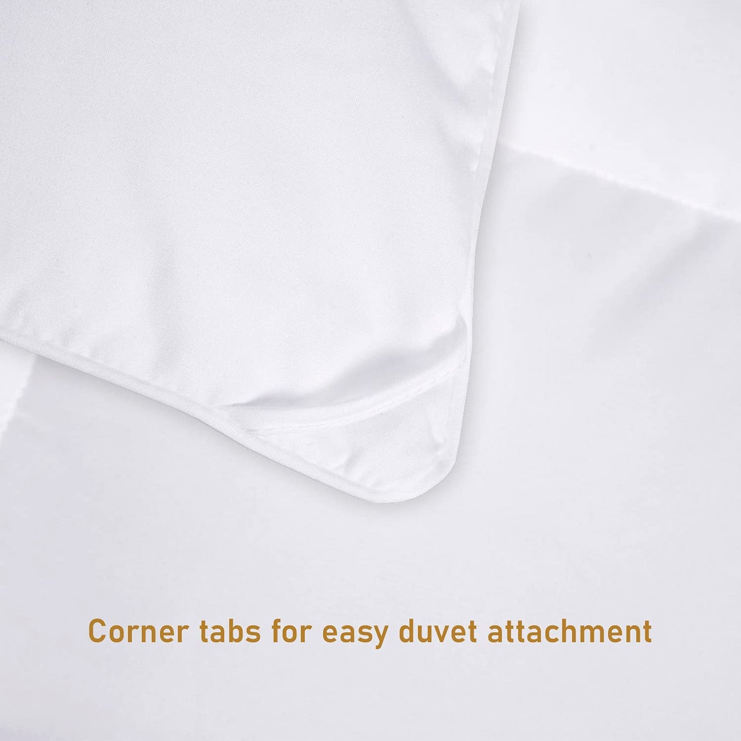 Yeknu Peter Khanun White Duvet 300g/m2 Soft Microfiber Quilt 4 Seasons Winter Comforter Blanket Plush Microfiber Fill Machine Washable