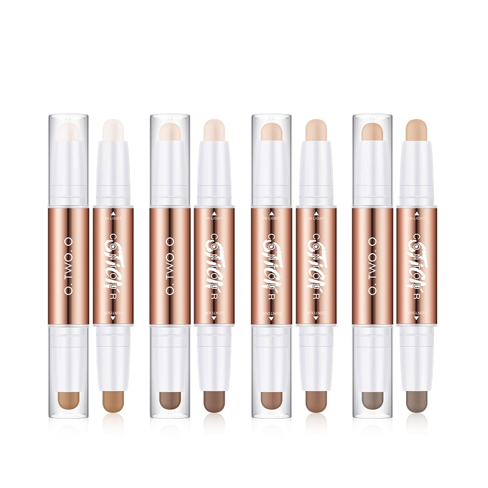 8pcs Contour Stick Highlighter Pen Waterproof Long-lasting Highlight Concealer Bronzer Shadow Pencil Makeup For Face