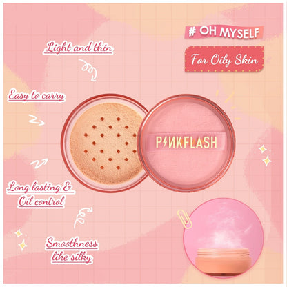 Full Coverage Face Loose Powder 3 Color Waterproof Oil-control Matte Setting Finish Makeup Profession Womens Cosmetics