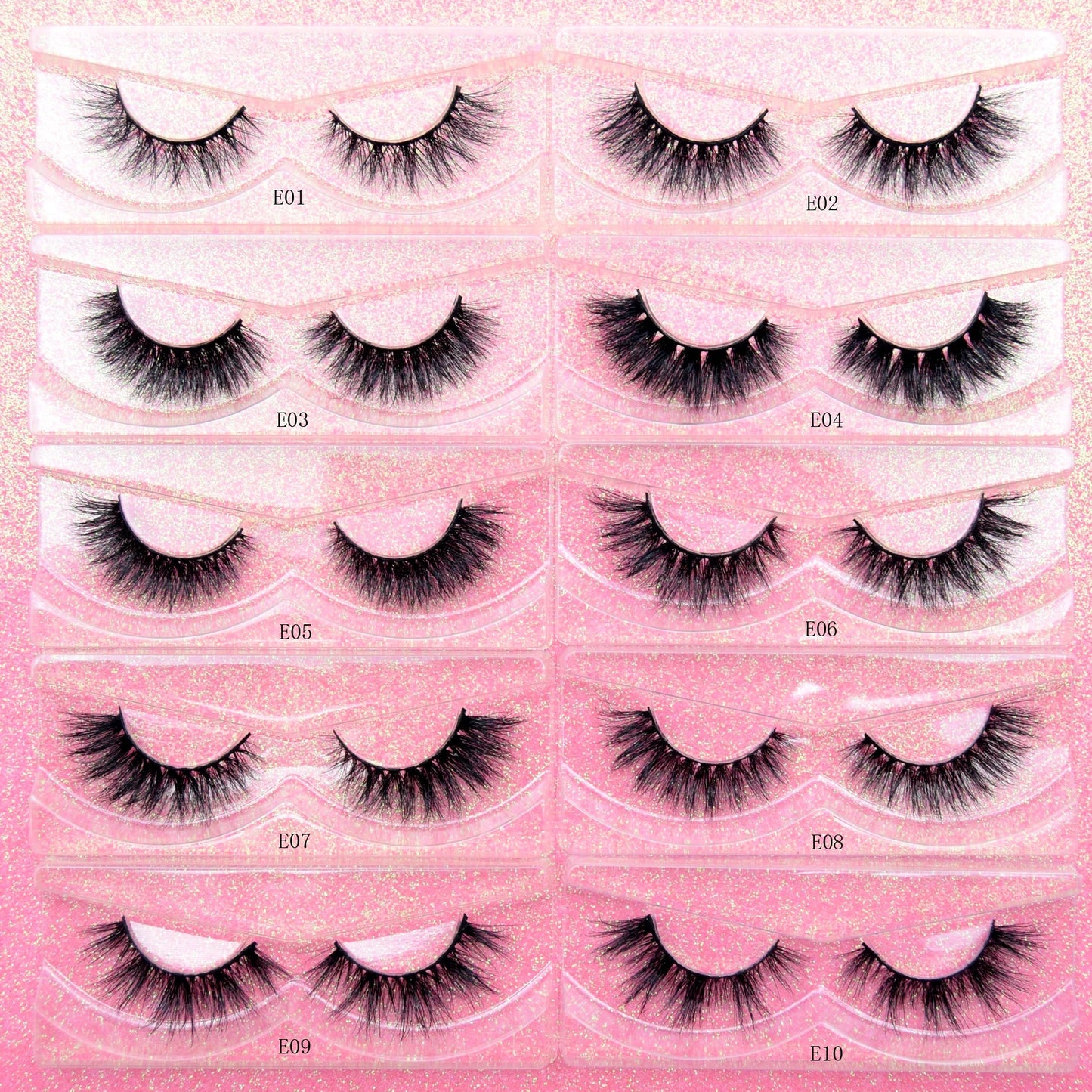 qgtao Mink Eyelashes 3D Mink Hair False Eyelashes Natural Thick Long Eye Lashes Fluffy Makeup Beauty Extension Tools