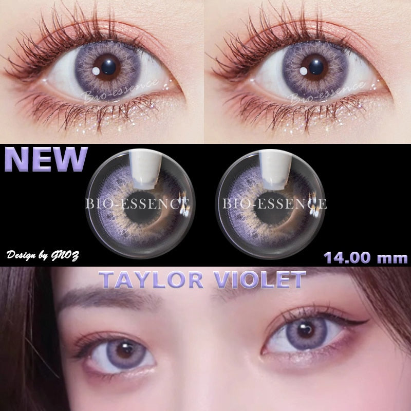 1 Pair Colored Contact Lenses for Eyes Russian Girl Blue Lenses Monet Green Eye Lenses Big Eye Fashion Lenses