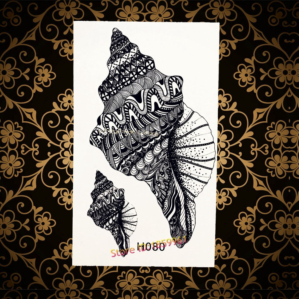 Hot Halloween Style Flash Tattoos Men Women Arm Makeup AF182 Black Blue Evil Skull Death Waterproof Temporary Tattoo Paper Paste