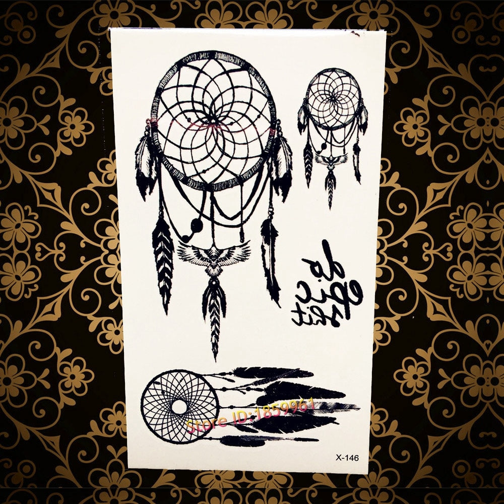 Hot Halloween Style Flash Tattoos Men Women Arm Makeup AF182 Black Blue Evil Skull Death Waterproof Temporary Tattoo Paper Paste