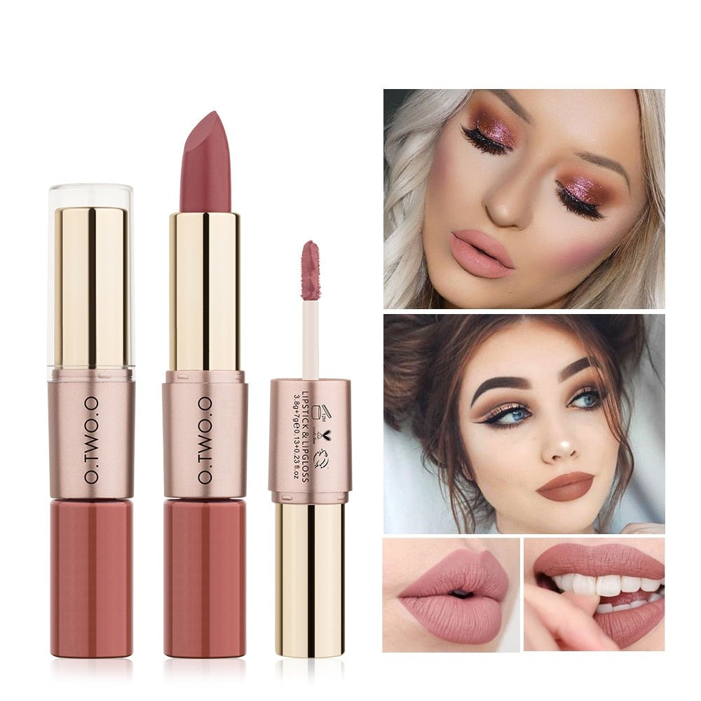 12 Colors Lips Makeup Lipstick  Lip Gloss Long Lasting Moisture Cosmetic Lipstick Red Lip Matte Lipstick Waterproof