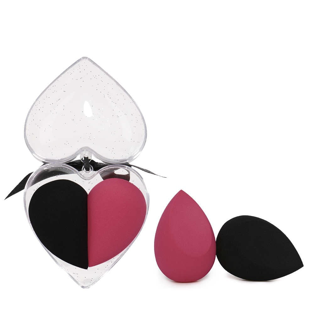 2pcs/set Soft Sponge Makeup Smooth Blending Face Liquid Foundation Concealer Cream Cosmetic Puff With Box 4 Colors