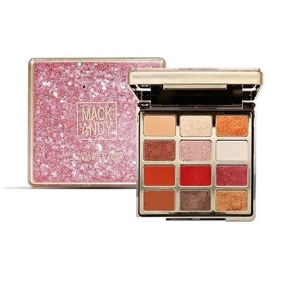 Eyeshadow Palette Cosmetic Diamond Glitter Metallic 12 Color Eyeshadow Pallete Nude Creamy Pigmented Professional Makeup Palette