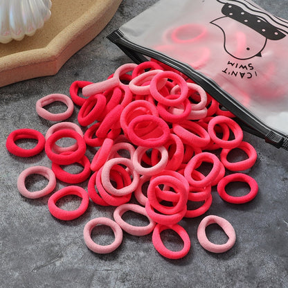 60/100pcs/Set Elastic Hair Bands Girls Hair Accessories Colorful Nylon Headband Kids Ponytail Holder Scrunchie Ornaments Gift