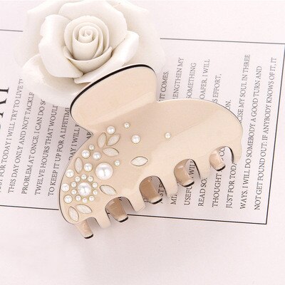 Acetate Camellia Hair Claw Clip Clamp For Women Girl Flower Handmade French Fashion Head Accessories Mujer Wholesale