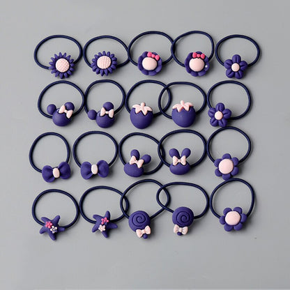 10/20 root children's Hair ring Headwear hair Korean version the cartoon headwear girl rubber band sweet cute Hair accessories