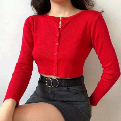 Cropped cardigan women black cardigans crop top long sleeve green cardigan vintage knit cardigans cute button up cardigan top