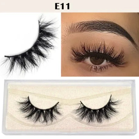 qgtao Mink Eyelashes 3D Mink Hair False Eyelashes Natural Thick Long Eye Lashes Fluffy Makeup Beauty Extension Tools