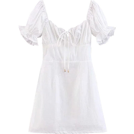 Vintage Summer French White Dress