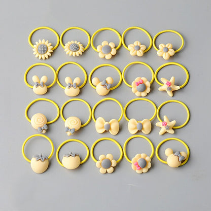 10/20 root children's Hair ring Headwear hair Korean version the cartoon headwear girl rubber band sweet cute Hair accessories