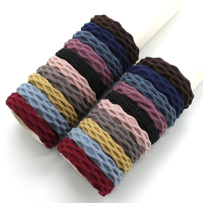 10PCS/Set Fashion Korean Elastic Hair Bands For Women's High Elastic Hair Circle Hair Rope Hair Accessories Headwear Headdress