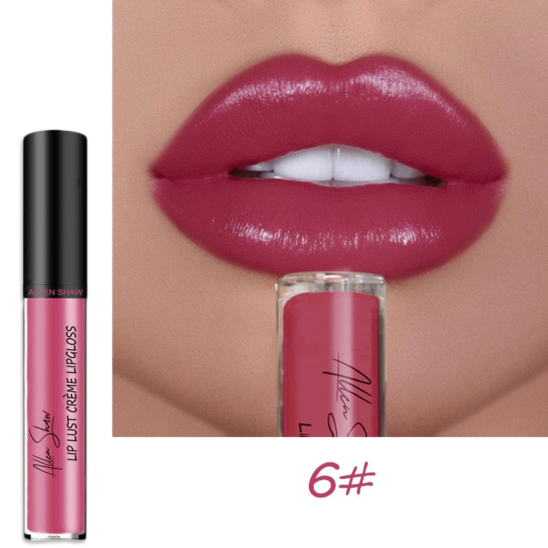 Sexy Women Liquid Lipstick Waterproof Long Lasting Moist Lip Gloss Tint Colorful Lipgloss Women Makeup maquiagem