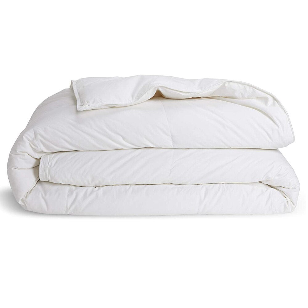 Yeknu Peter Khanun White Duvet 300g/m2 Soft Microfiber Quilt 4 Seasons Winter Comforter Blanket Plush Microfiber Fill Machine Washable