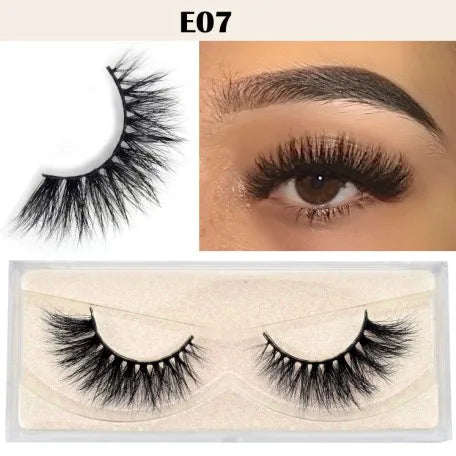 qgtao Mink Eyelashes 3D Mink Hair False Eyelashes Natural Thick Long Eye Lashes Fluffy Makeup Beauty Extension Tools