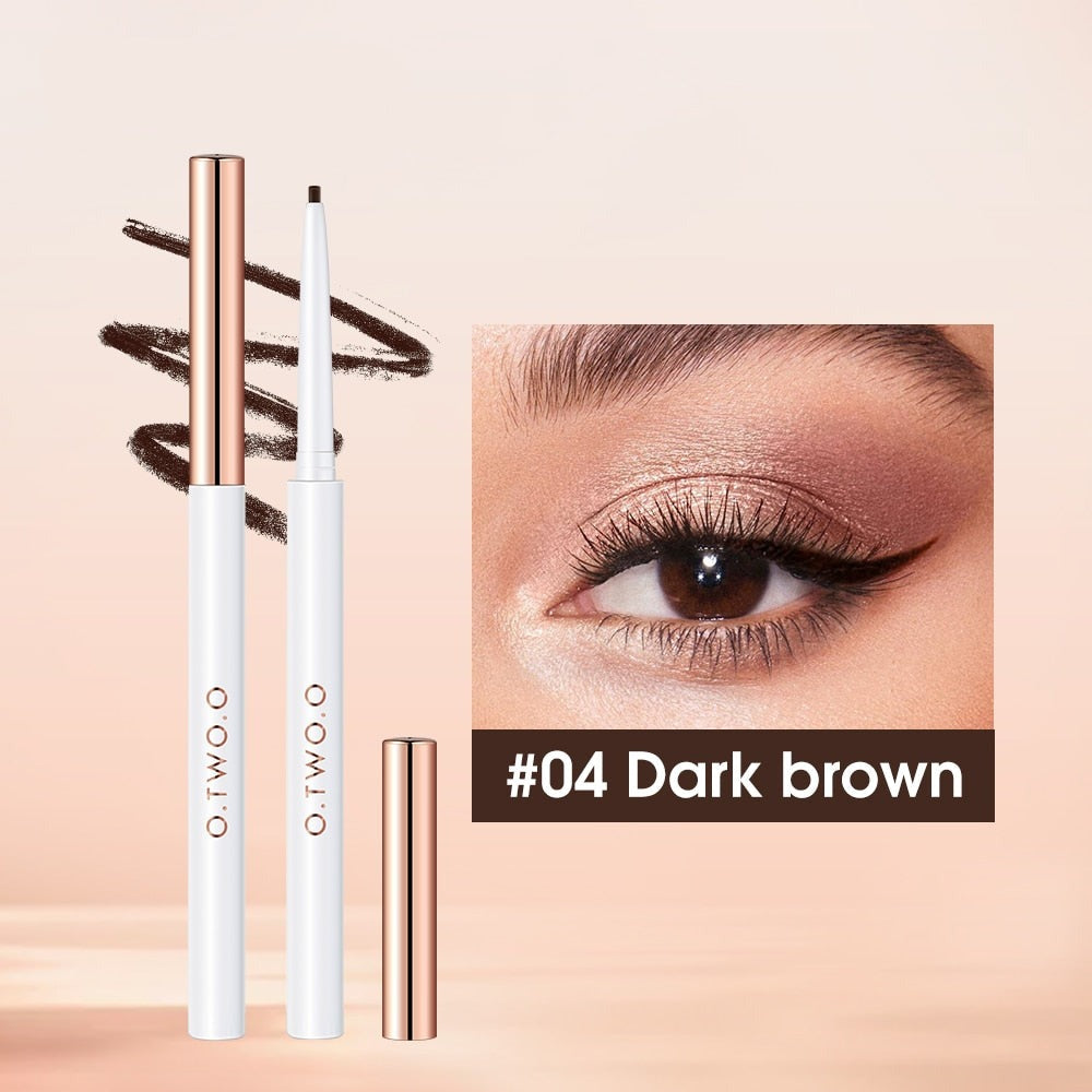 Eyeliner Gel Pencil Eye Liner Pen 4 Colors 1.0MM Ultra-fine Smooth Waterproof White Brown Eyeliner Pen Makeup for Eyes