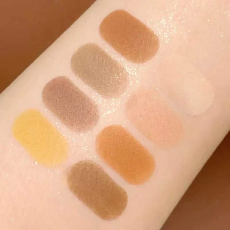 8 Colors Pressed Matte Shimmer Glitter Eyeshadow Palette Waterproof Metallic Pigmented Diamond Eyeshadow Pallete Makeup Palette