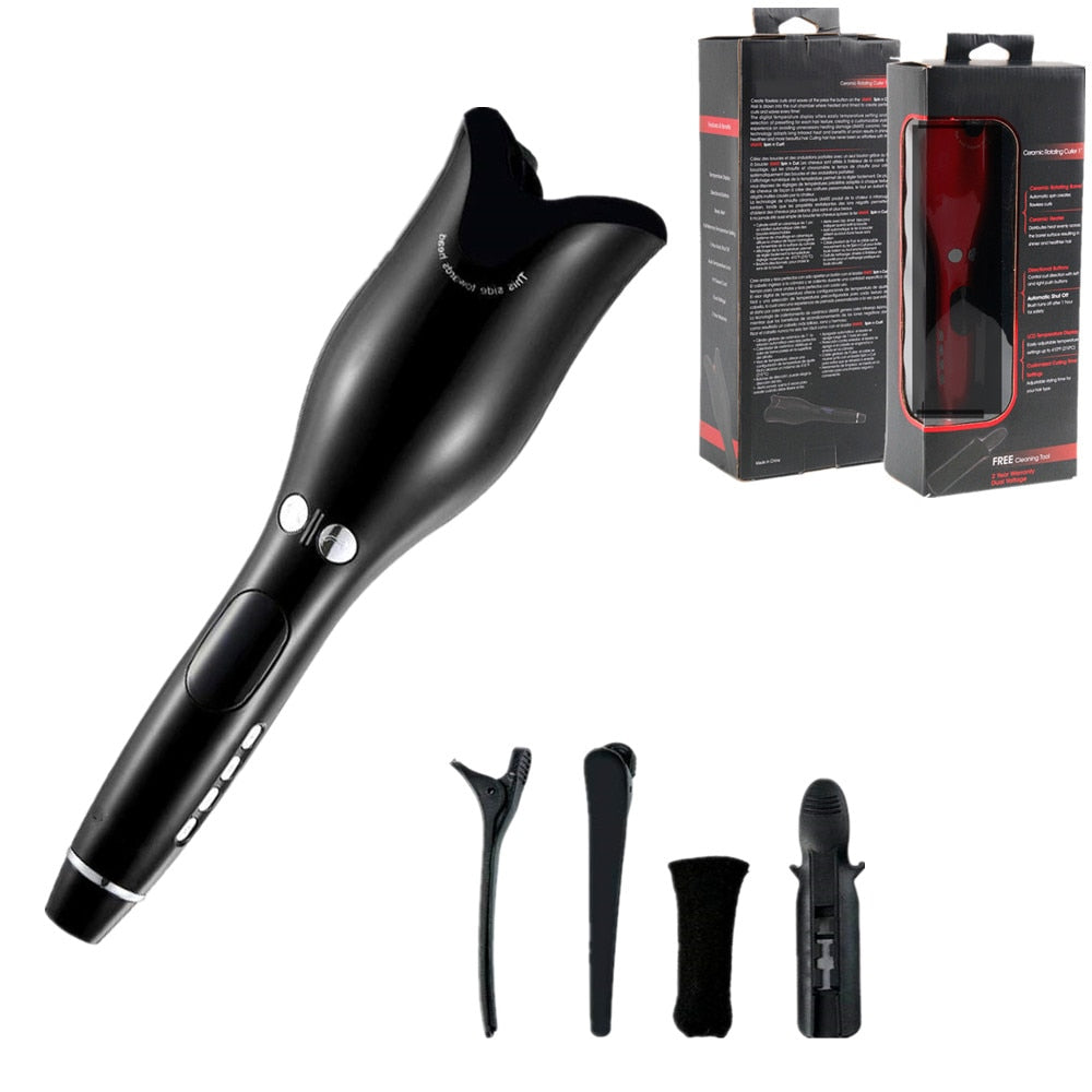 Auto Rotating Ceramic Hair Curler Automatic Curling Iron Styling Tool Hair Iron Curling Wand Air Spin and Curl Curler Hair Waver