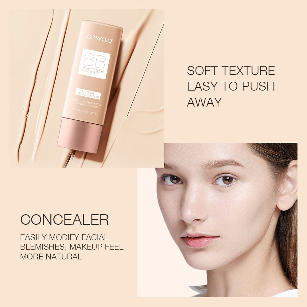 Makeup BB Cream White  Cosmetics Natural Whitening Cream Waterproof Makeup Base Liquid Foundation Professional Cosmetics