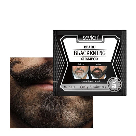 Beard Shampoo Dye Dye Shampoo Cover Plant Fast Hair Dye 5 Minutes Blackening Beard Herb Natural Faster Soft TSLM1