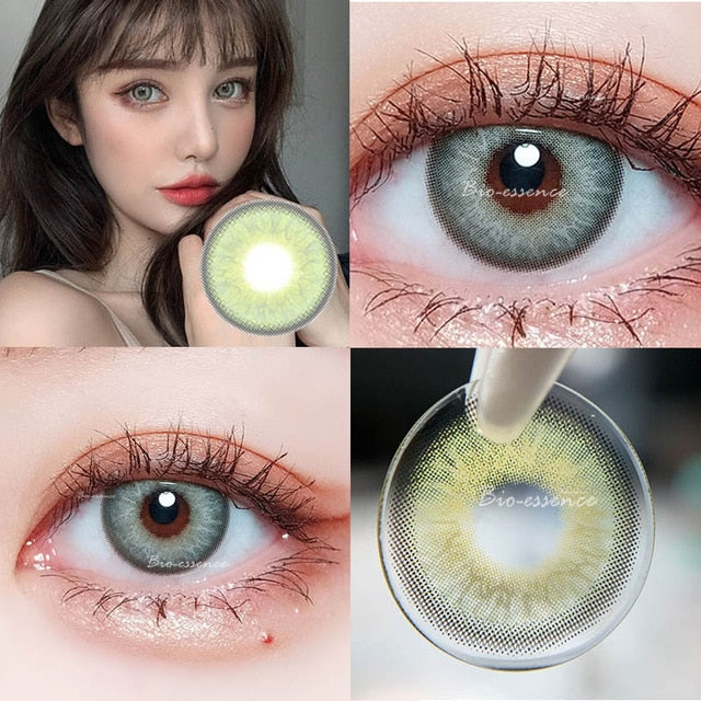 2Pcs/Pair Taylor DNA Colored Contact Lenses Colorful Beauty Cosmetic Contacts Natural Color Lens Eye Contact Blue Lenses