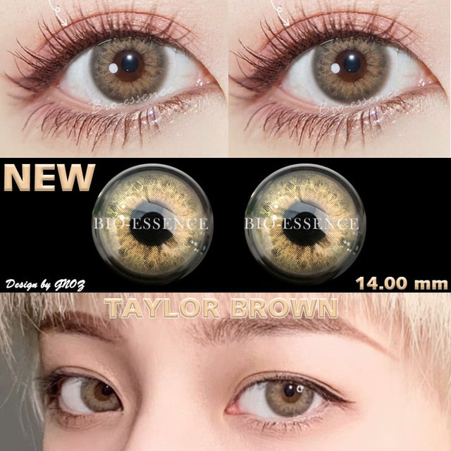 1 Pair Colored Contact Lenses for Eyes Russian Girl Blue Lenses Monet Green Eye Lenses Big Eye Fashion Lenses