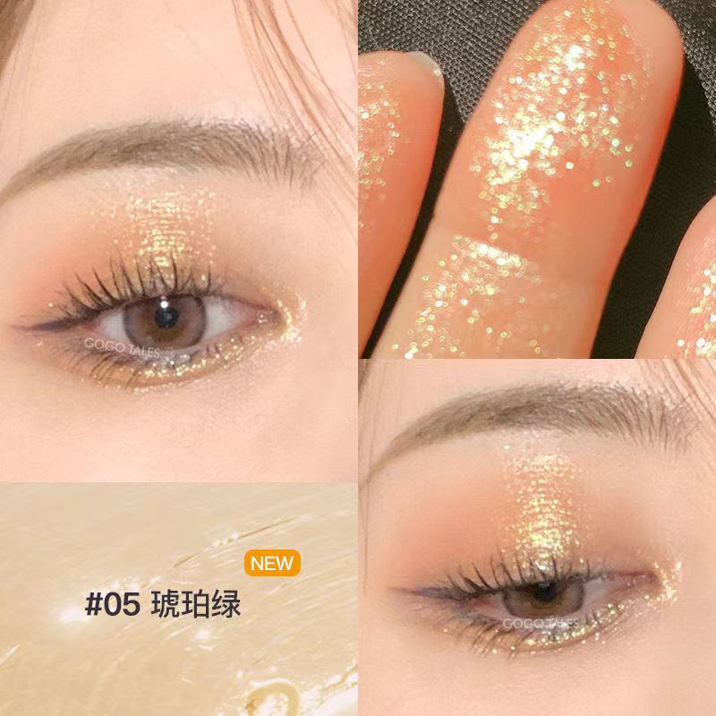 Glitter Diamond Eyeshadow Pencil Metallic Shimmer Highlighter Stick Pigmented Makeup Eyeshadow Stick Cosmetic Eye Liner Pencil