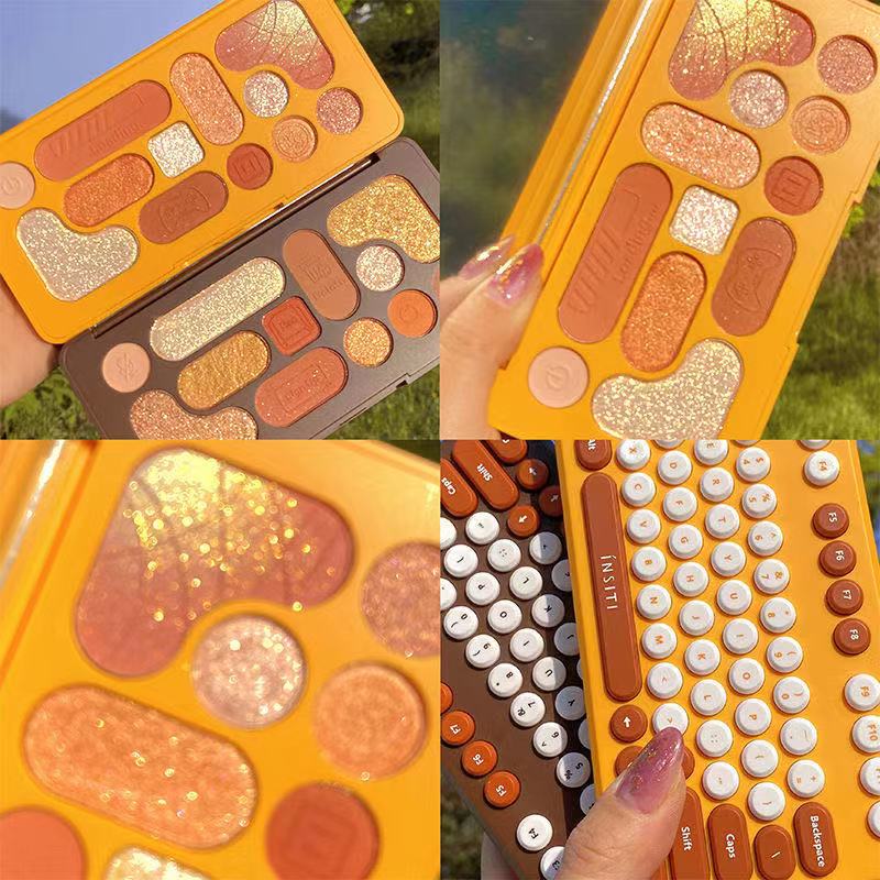 12 Color Keybord Maquillage Eyeshadow Palette Shimmer Matte Glitter Eye Shadow Pallete Metallic Shiny Pigmented Makeup Palette