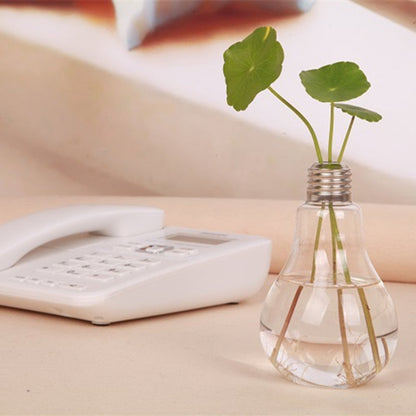 Home Decor Wedding Decoration Light Bulb Transparent Glass Vase Fashion Hydroponic Flower Vase Gifts Retro DIY