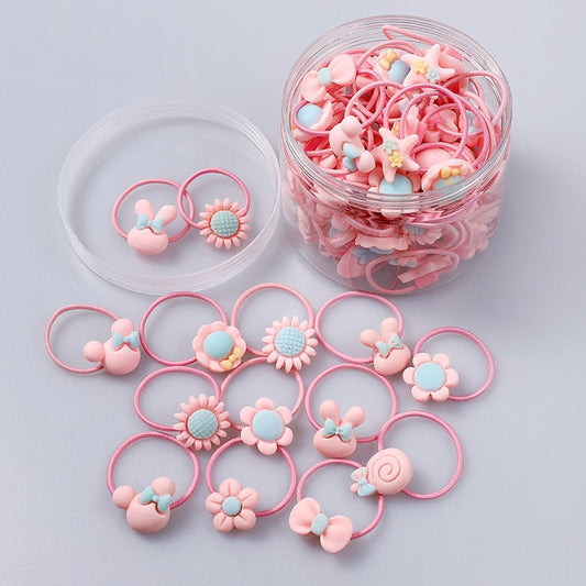 10/20 root children's Hair ring Headwear hair Korean version the cartoon headwear girl rubber band sweet cute Hair accessories