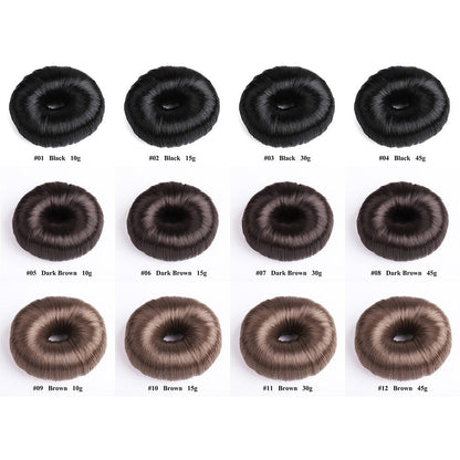 Fashion Elegant Women Ladies Girls Magic Hair Donut Hair Ring Bun Maker Hair Styling Tools Accessories