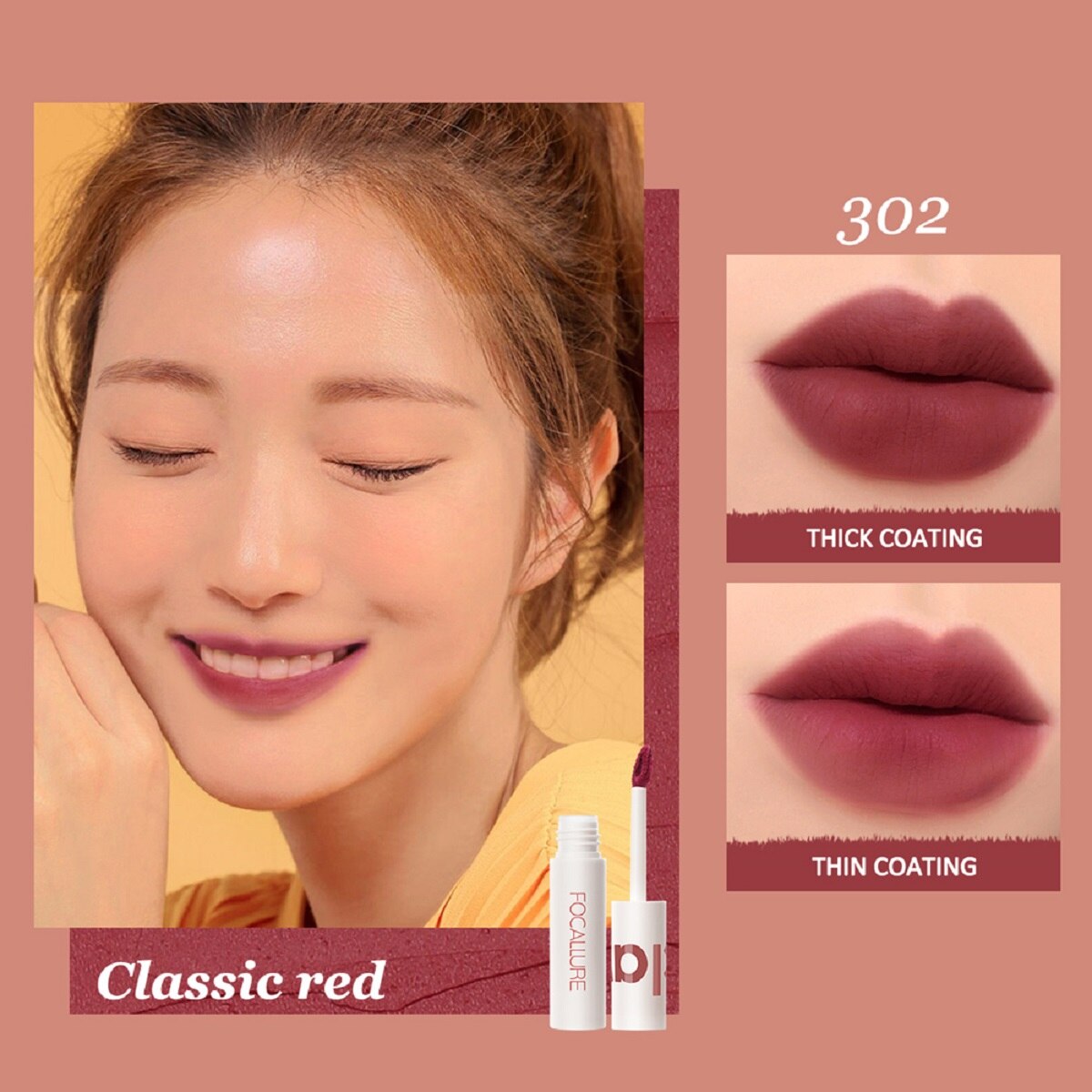 VELVET-MIST Matte Lipclay True Matte Lip Clay Waterproof Longlasting Lips Makeup Cosmetics