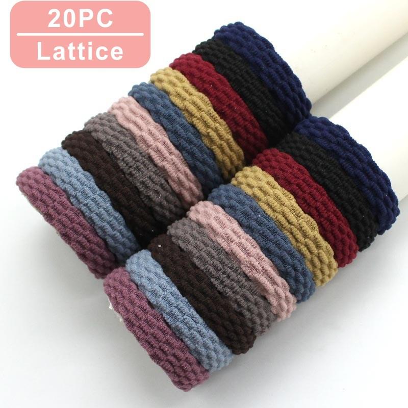 10PCS/Set Fashion Korean Elastic Hair Bands For Women's High Elastic Hair Circle Hair Rope Hair Accessories Headwear Headdress