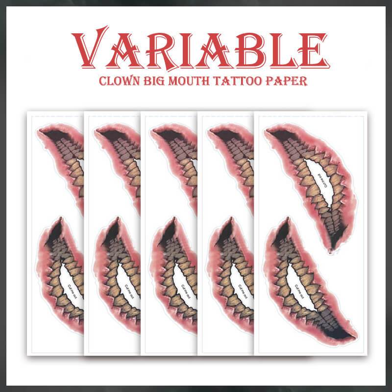 Halloween Prank Makeup Temporary Tattoo 10/5PCS Temporary Face Tattoo DIY Fake Tattoo Party Makeup Stickers Dropshipping