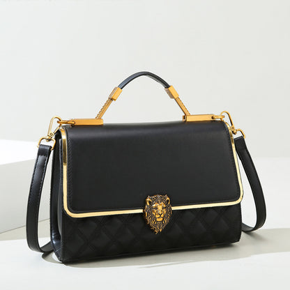 2025 Bag Women's Handbag New Premium Messenger Bag Large Capacity Temperament Shoulder Bag Versatile Rhombus Messenger Bag