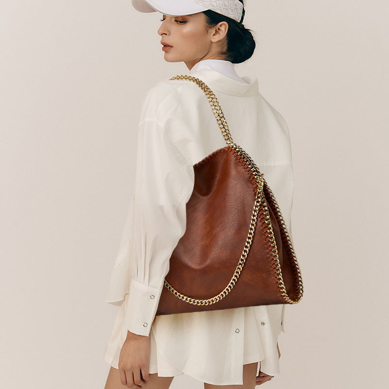 2025 Hot Trade popular New Chain Women's Bag Foldable Women's Bag  Fashion Versatile ZA Portable Women's Satchel
