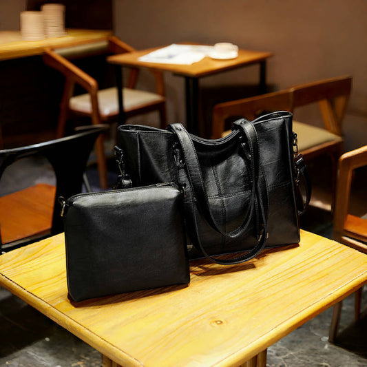 2025 Women's bag popular new women's bag fashionable and versatile New tote bag large-capacity shoulder bag mother and child messenger bag