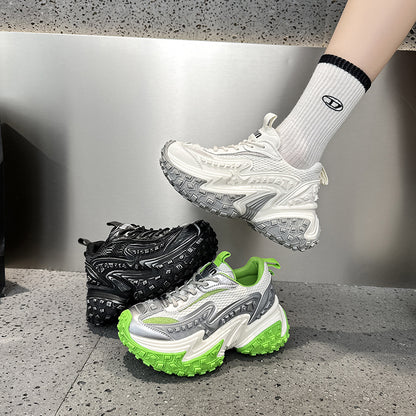 2025 popular autumn and winter black platform Paris dad shoes men's and women's shoes with the same height-increasing sports tire shoes couple casual shoes