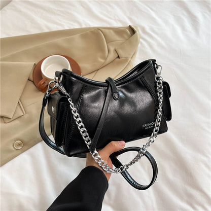 2025 Crossbody bag autumn and winter Korean version of high-end women's bag new fashionable and simple shoulder bag to work commuter bag women's wholesale