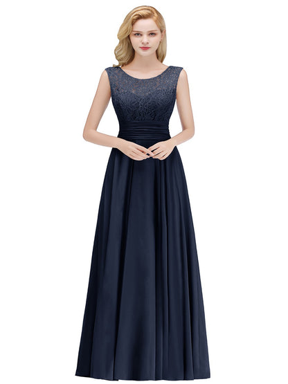 2025Popular, ,   new slim and thin sleeveless lace long evening dress host performance dress