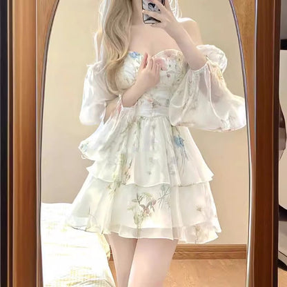 qgtao cybergoth dress to impress French Style Dress 2024 Autumn New Fashion Women's Floral Skirt