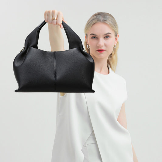 2025 Handbag New Fashion Cloud Bag Women's Niche Design Versatile Shoulder Bag Premium Soft Leather Women's Bag