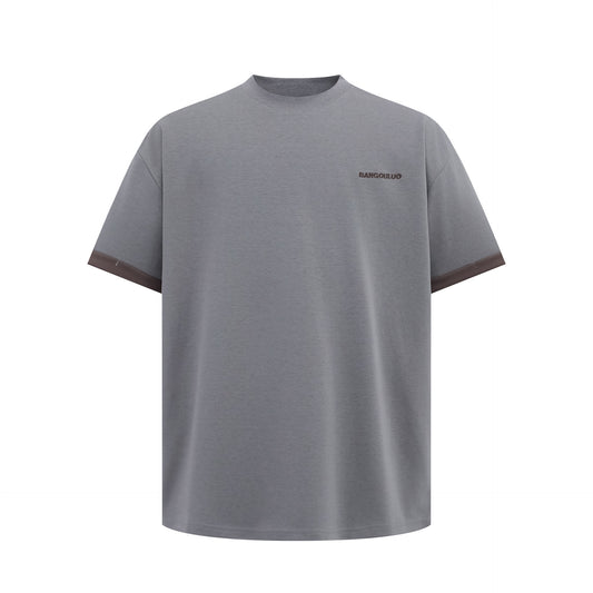 2025 1209 2025n Street 2025 Summer Neutral Deconstruction High Sense Embroidery Design Men's Loose Short Sleeve T-Shirt
