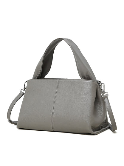 2025 Retro texture portable big bag first layer cowhide shoulder armpit bag popular new leather messenger women's bag