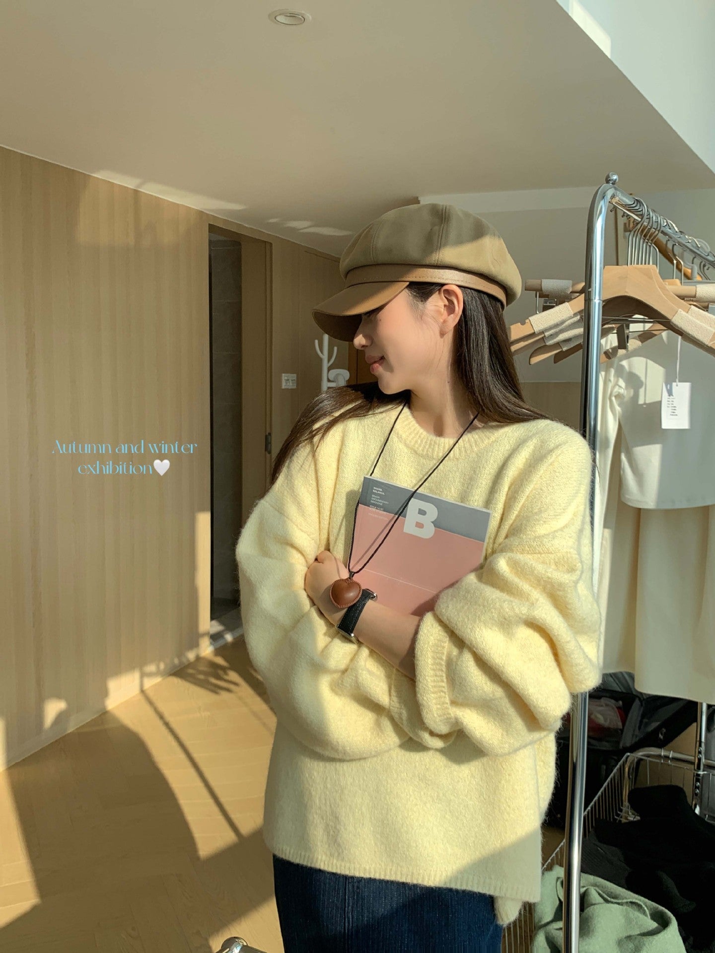 qgtao  New Autumn and Winter Loose Skin-Friendly Solid Color round Neck Knitted Lazy Outer Wear Pullover Thickened Soft Glutinous Sweater for Women