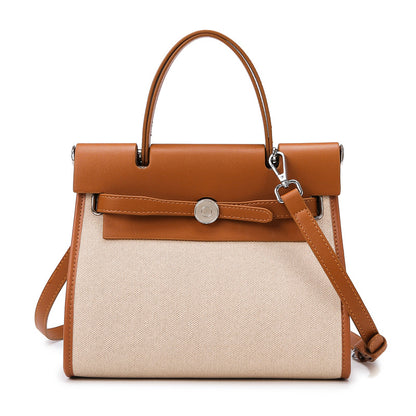 2025 Tote bag women's bag, simple commuter large-capacity handbag, fashionable versatile shoulder bag, high-end women's bag can be messaged